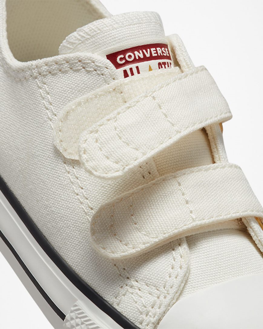 Girls' Converse Chuck Taylor All Star Easy-On Hearts Low Top Shoes White / Dark Red | AU 4E0C1G